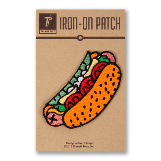 Transit Tees "Chicago Dog" Iron on Patch