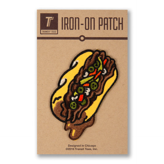 Transit Tees "Italian Beef" Iron on Patch
